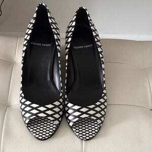 Pierre Hardy Black and White Patterned Heels